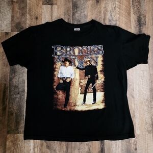 Vintage Brooks & Dunn Double-Sided Band Tee | 2XL Made in USA